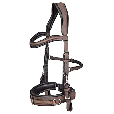 Image of Waldhausen Leather cavesson anatomic Extra Full Brown