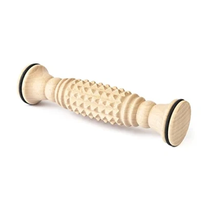 Image of Tuuli Accessories Foot Massager Massage Tool for Feet Wooden Roller 20 x 5 cm