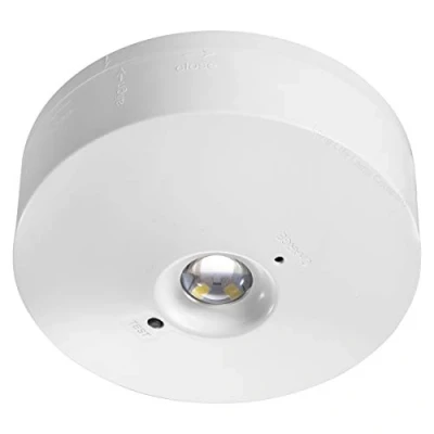 Image of LED Round Emergency Light Ceiling Flush Mounted Maintained/Non Maintained EML05D