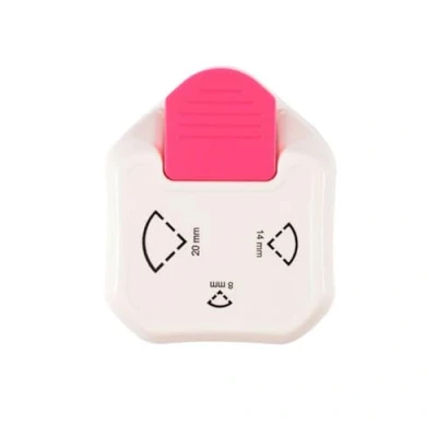 Image of Vaessen Creative 3 in 1 Corner Cutter Tag Punch 8 / 14 20 mm Ticket for Paper, Cards, Invitations and Photos up to 220 gsm Ideal Papercrafts Scrapbook Supplies