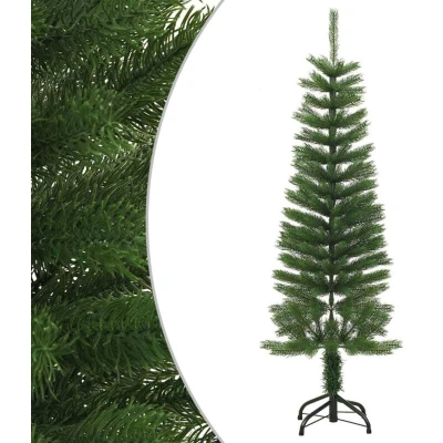 Image of vidaXL Artificial Slim Christmas Tree with Stand 120 cm PE
