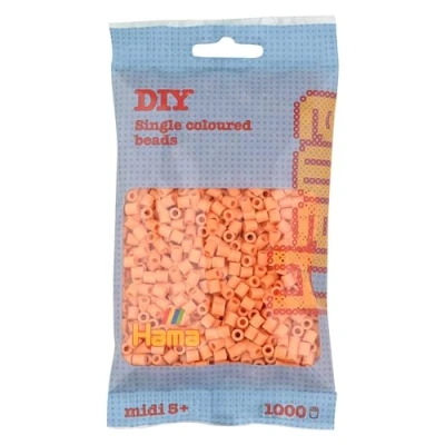 Image of Hama Beads Bag Approx. 1000 Midi Fuse Mosaic Decoration Arts &amp; Craft for Creative Children Ages 5+ Light Apricot