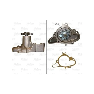 Image of 2510002566, 2510002566SJ, 2510002577, 2510002588 Water pump VALEO 506897 without belt pulley with gaskets/seals lid HYUNDAI: i10 I