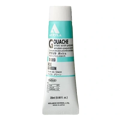 Image of Holbein Acryla Gouache Ice Green (A) 20ml