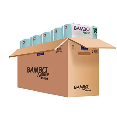 Image of Bambo Nature Premium Training Pants, Pull Ups, Eco Friendly Potty Nappy Secure &amp; Comfortable, Discreet Pants For Active Day Comfy Night&#039;s Sleep Size 5 / XL, 5x 19PK