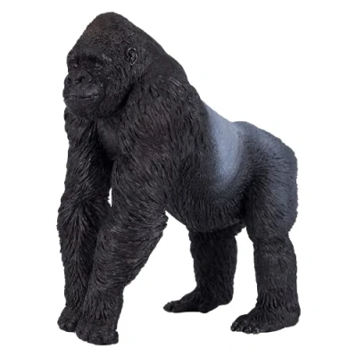 Image of MOJO Gorilla Male Silverback Hand Painted Toy Figure Wildlife Collection True to Life &amp; Highly Detailed Designed in UK