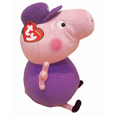 Image of TY 46264 Peppa Grandpa Pig, Multicolored, 6&quot;