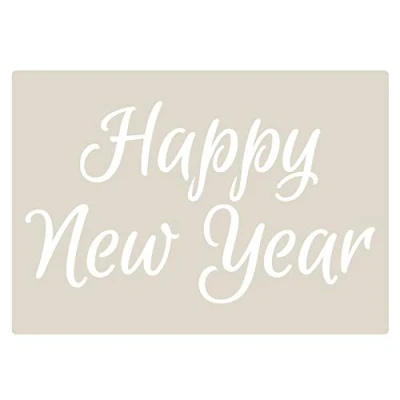 Image of Happy New Year Cake Craft Decorating Stencil