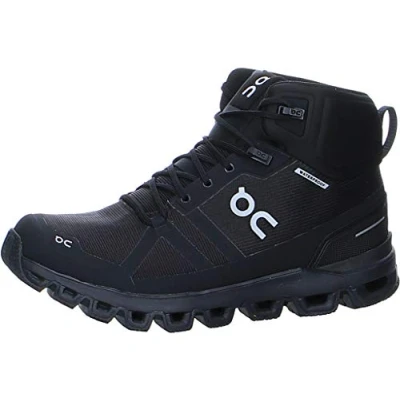 Image of On Women&#039;s Cloudrock Waterproof 1 Sneaker, 3.5 UK Black