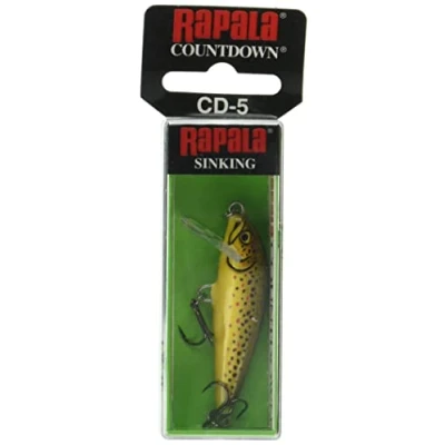 Image of Rapala Unisex Adult Countdown Fishing Bait Accessories Made of Balsa Wood Freshwater Spinning Running Depth 0.9 1.8 m Lure 5 cm, g in Estonia Artistic, Standard
