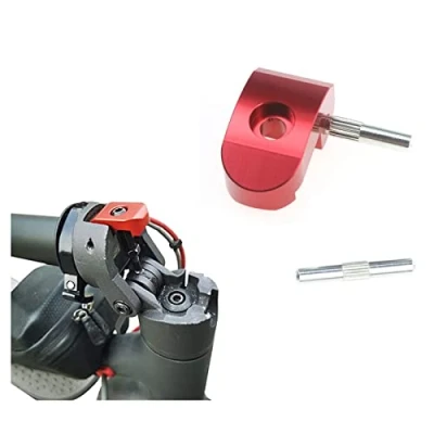 Image of Fututech Reinforced Folding Buckle Hinge for Xiaomi M365 Pro Hook Aluminum CNC Hard Lock Accessory Scooter Replacement Parts Electric (Red)