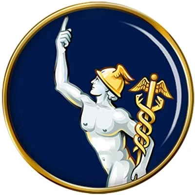 Image of Royal Corps of Signals Mercury Symbol, British Army Pin Badge