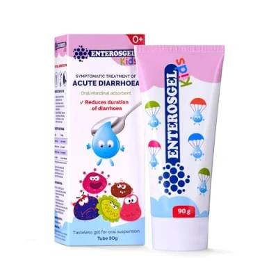 Image of ENTEROSGEL Diarrhoea Relief for Children Gastroenteritis Treatment, Tummy Bug Relief, Kids Stomach Traveler’s Diarrhea First Aid Kit, Pain Babies &amp; Children, 90g