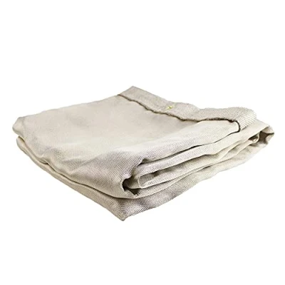 Image of Jackson Safety Heavy Duty Welding and Grinding Protective Blanket Silica Uncoated, Fire Blanket, 1m x 2m 1100C working temp, with grommets for hanging J2727