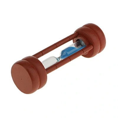 Image of 1/2/3/5 Minutes Wooden Hourglass Brown Sand Clock Timer Kitchen Utensils Teeth Brushing Desk Decorations 2 blue