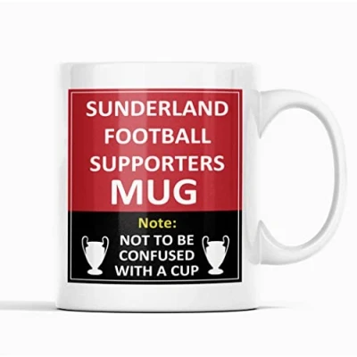 Image of Sunderland Football Club Supporters Rival Team Joke Funny New and Easy Office Tea Coffee Mug Gift