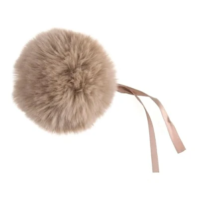 Image of Trimits Faux Fur Pom Medium 6cm Assorted Colours Natural