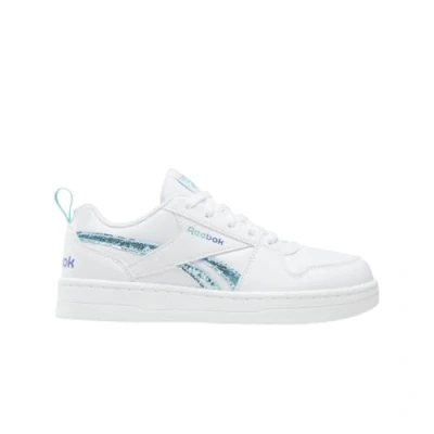 Image of Reebok Classic Royal Prime Trainers for kids, Size: 3, White/aiaqua/optimum blue shoes
