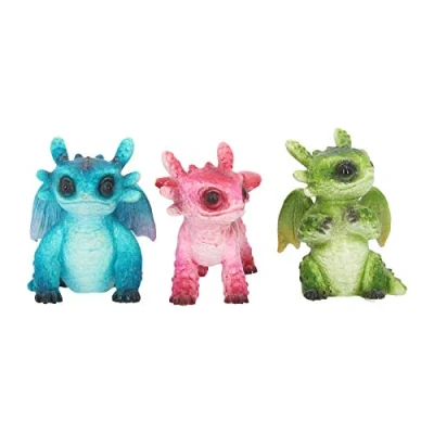 Image of Nemesis Now Tiny Dragons (Set of Three) Figurine 8cm Multi Coloured