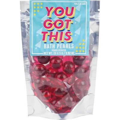 Image of Gift Republic Bath Pearls You Got This 20 Pack Peach Scent, Multicoloured