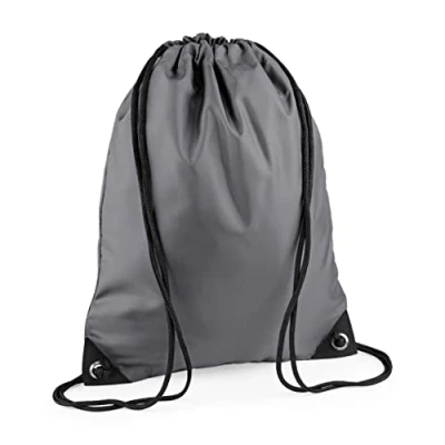 Image of BagBase BG10 Premium Gymsac Graphite Grey