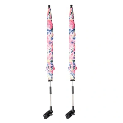 Image of Easylife UV Umbrella Parasol (Pack of 2) Portable Garden with +40 Protection, Attach to Chairs &amp; Tables, Perfect for Adults Children Sensitive Skin Fully Guaranteed