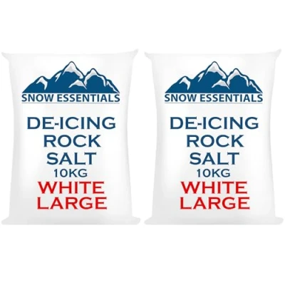 Image of Laeto Snow Essentials Large Bag of Grit Rock Salt White Salt, for Gritting, Weeds Deicing Grit, Paths, Driveways, &amp; Ice (x3 Bags)