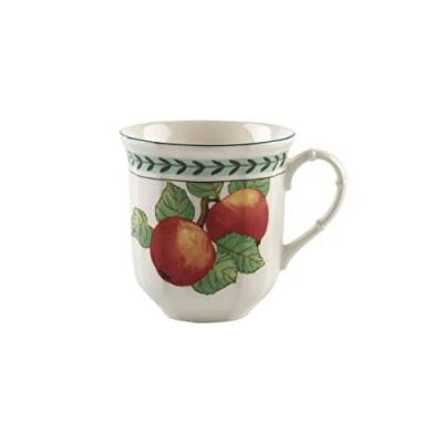 Image of Villeroy &amp; Boch French Garden Modern Fruits Jumbo Mug &quot;Apple&quot;, 480 ml, Premium Porcelain, White/Coloured