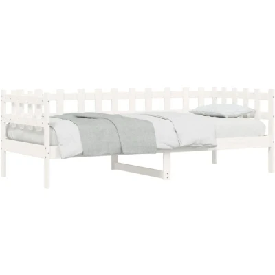 Image of vidaXL Day Bed without Mattress White 90x200 cm Solid Wood Pine