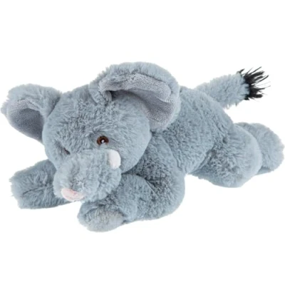 Image of Wild Republic EcoKins Mini African Elephant Stuffed Animal 8 inch, Eco Friendly Gifts for Kids, Plush Toy, Handcrafted Using 7 Recycled Plastic Water Bottles