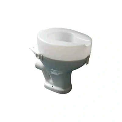 Image of Aidapt 150mm (6&quot;) Elevation Raised Comfortable Toilet Seat Easy Fit White