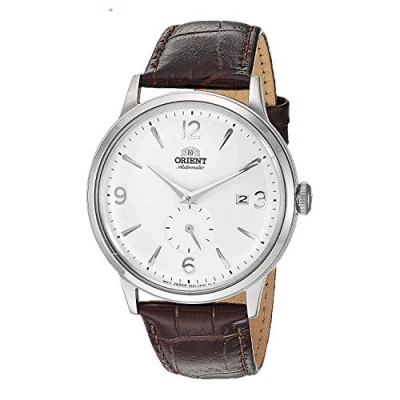 Image of Orient Men Analog Automatic/Hand Winding Watch with Leather Strap RA AP0002S30B