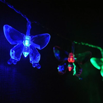 Image of LightsGo Battery Powered Butterfly LED Fairy Lights 40LEDs 4M (Multi Colour)