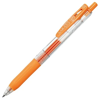 Image of Zebra Sarasa Clip Pen 0.5 mm, Orange (JJ15 OR)
