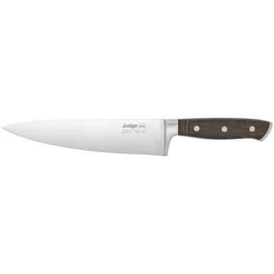 Image of Judge Pro 21cm/8&quot; Cooks Knife High Grade Carbon Stainless Steel Blade, Dishwasher Safe, Hard Wearing Wood Handle, Easy to Sharpen