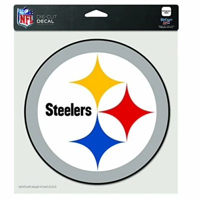 Image of Wincraft NFL Pittsburgh Steelers Die Cut Color Decal, 8&quot;x8&quot;, Team