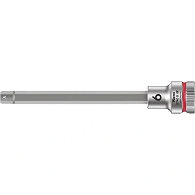 Image of Wera 8740 B HF Zyklop In Hex Plus holding function bit socket, 3/8&quot; drive, 6x107mm, 05003036001