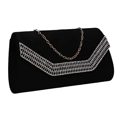 Image of SwankySwans Women&#039;s Harper Clutch Bag, Black
