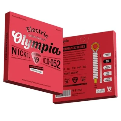 Image of 2 Sets of Olympia Performance Guitar Strings 10 52 Gauge, Nickel Wound Premium Electric for Superior Tone &amp; Durability