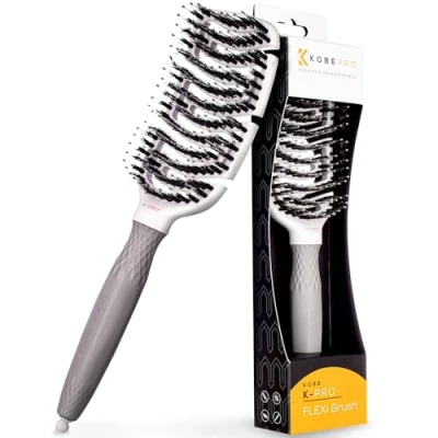 Image of K Pro Flexi Detangling Brush Gentle, Snag Free Brushing for All Hair Types Lightweight, Ergonomic Design Comfortable Use, Perfect Daily Salon Styling