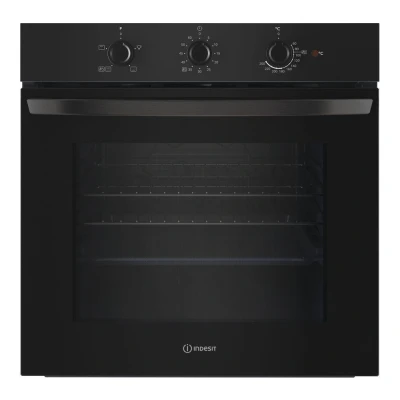 Image of Indesit Built In Electric Single Oven Black A Rated