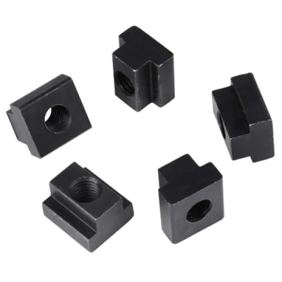 Image of T Slot Nuts, Jadeshay Nut 5pcs/ pack,Black Oxide Finish Nuts M12 Threads, for Machines Tool Tables, Aluminum Profile, Woodworking（M12）