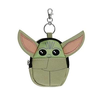 Image of DISNEY Baby Yoda Green Mini Backpack Keychain