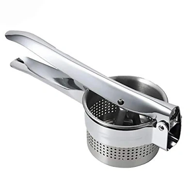 Image of MEETOZ Chef Potato Ricer and Masher, Vegetable Fruit Ricer, Great for Purees, Juicer, 100% Stainless Steel