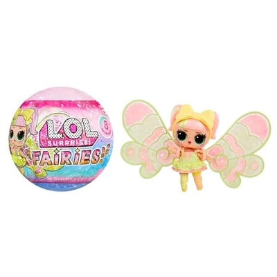 Image of L.O.L. Suprise! Fairies Tots Includes 1 Doll, Blind Packaging, 8 Dolls to Collect, Customise Fairy Wings for Your Tots, Ideal Present Kids Ages 4+