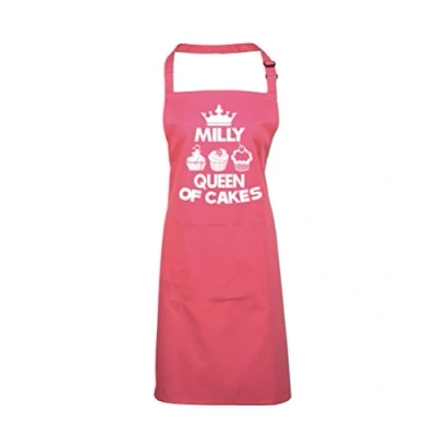 Image of Edward Sinclair PERSONALISED Queen of Cakes FUCHSIA Cooking Baking Apron