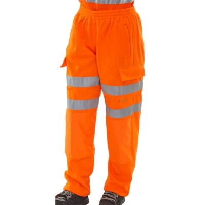 Image of HI VIZ JOGGING BOTTOMS ORANGE XXL