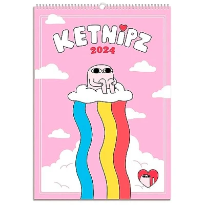 Image of Grupo Erik Ketnipz A3 Wall Calendar 2024 11.7 x 16.5 inches 29.7 42 cm 12 Month Planner Family Cool
