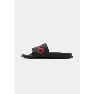 Image of HUGO Match_it_slid_rblg_n Pool slides, Men&#039;s, Size: 6.5, Black one Synthetics