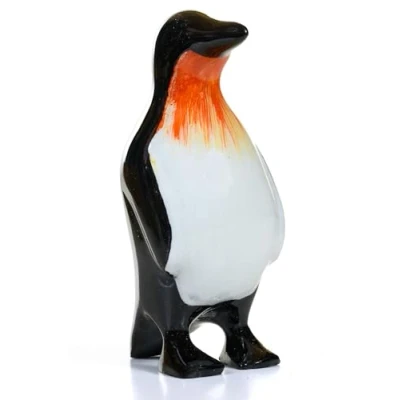 Image of Purity Style Penguin Recycled Polished Aluminium Ornament Paperweight Statue
